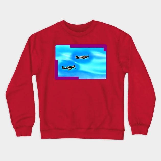 Fighter Aircraft Crewneck Sweatshirt by Arie